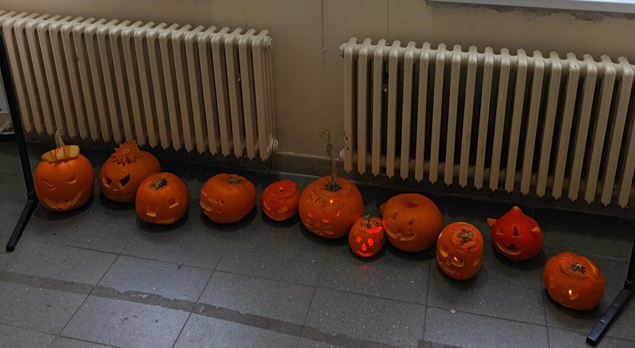 Odpolední dýňování s rodiči.