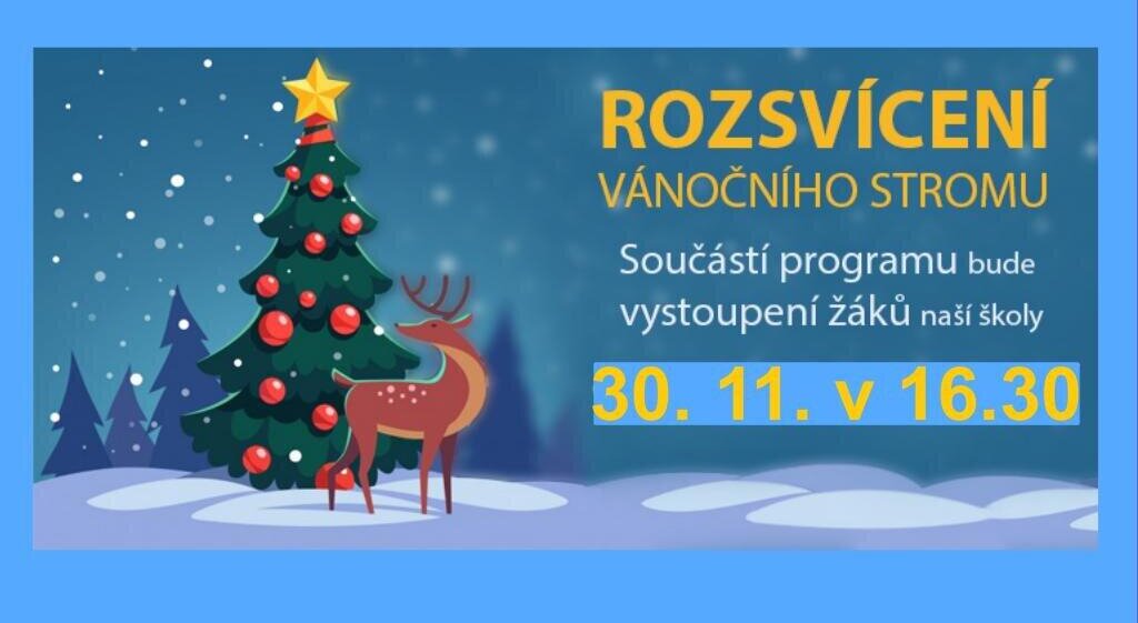 Přijďte s námi rozsvítit vánoční stromeček