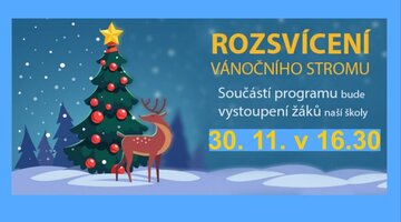 Přijďte s námi rozsvítit vánoční stromeček