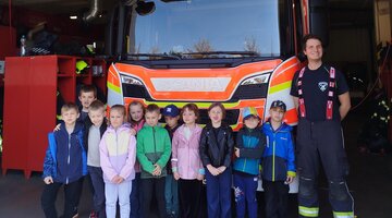 Exkurze u hasičů na Mělníku.