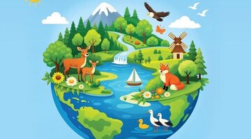 Den Země na náměstí  Míru v Mělníku.